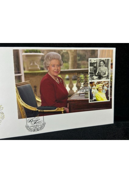 Her Majesty The Queen Diamond Jubilee 1952-2012 Queen Elisabeth Iı. Ilk Gün Zarfı Block Pullu 1957-1982 Limited 75/75 Nadir modelleri