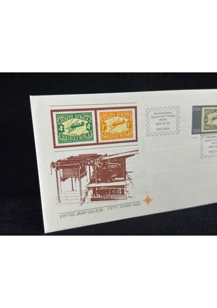 1979 South Africa Güney Afrika Ilk Uçak Postası Air Mail Temalı Ilk Gün Zarfı Fdc fiyatları