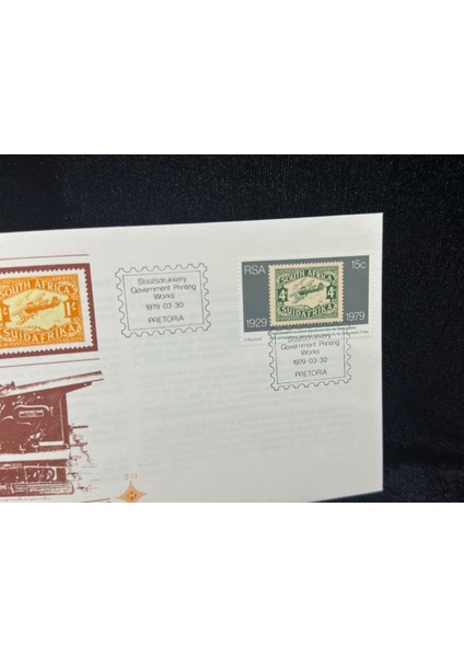 1979 South Africa Güney Afrika Ilk Uçak Postası Air Mail Temalı Ilk Gün Zarfı Fdc modelleri