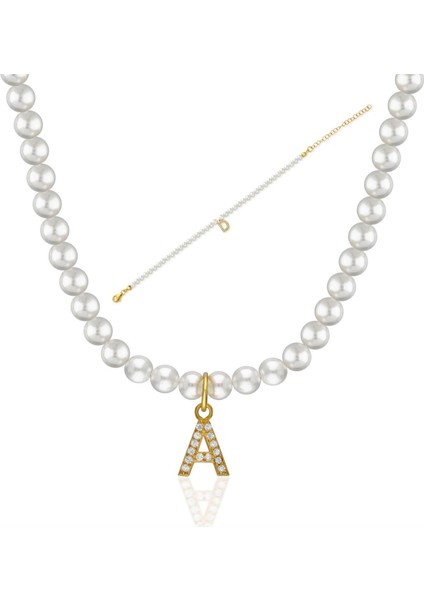 Harfli Inci Taşlı Set
