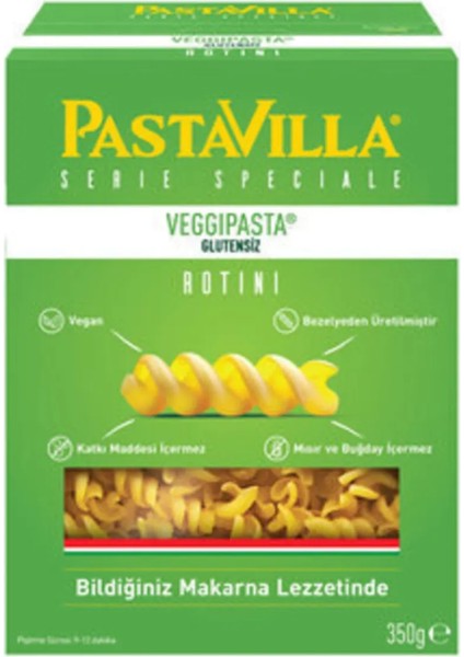 2 Adet Pastavilla Veggy Glutensiz Bezelye Makarnası 350 gr x 2