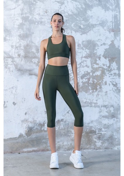Dar Kesim Toparlayıcı Yüksek Bel Kapri Fitness Tayt fiyatları