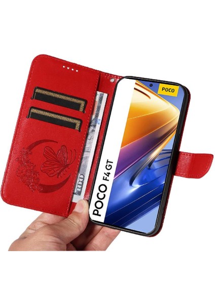 Kredi Kartı Yuvası ile Xiaomi Redmi Credit Oyun Için Flip Case Kabartmalı Yüksek (Yurt Dışından)