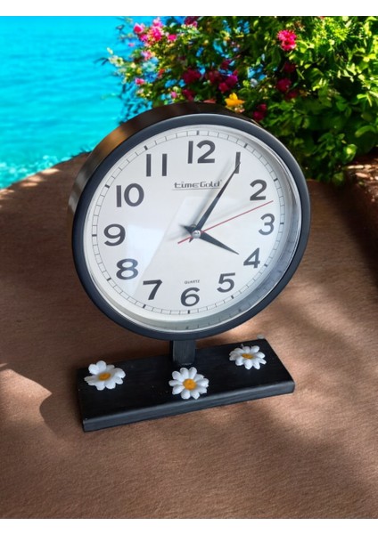 Papatyalı Siyah Ofis Salon Masa Saati 22*30 Cm 8 Adet Silikon Kek Kalıbı Hediyeli fırsatları