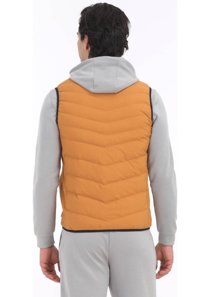 Turuncu Regular Fit Dik Yaka Casual Dokuma Spor Yelek indirimleri