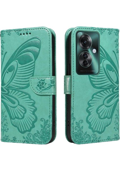 Kredi Kartı Yuvası ile Oppo Credit 11F 5g Yüksek Kaliteli Deri Için Flip Case (Yurt Dışından)