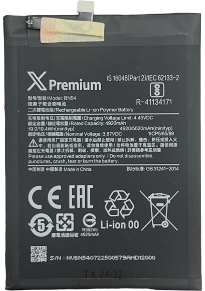Xiaomi Redmi 9 BN54 Batarya