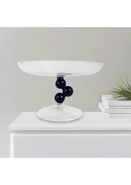 Cam Tepsi Takı Ör Vanity Odası Odası Dekor Için Mavi (Yurt Dışından)