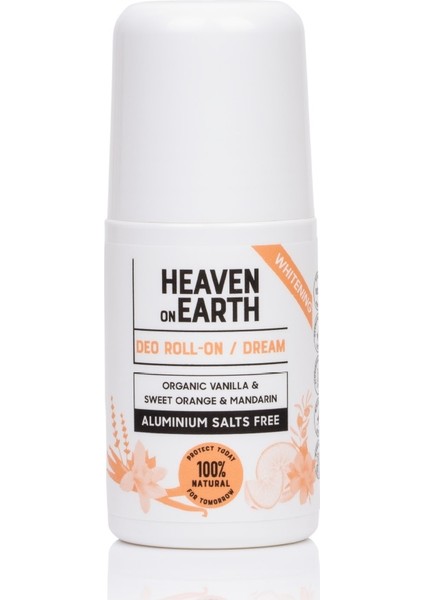 Doğal Organik Roll On Dream Aluminyum Tuzu Içermez 50 ml Vegan