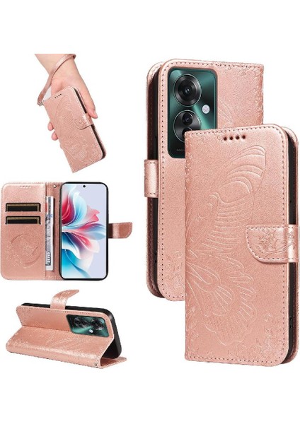 Kredi Kartı Yuvası ile Oppo Credit 11F 5g Yüksek Kaliteli Deri Için Flip Case (Yurt Dışından)