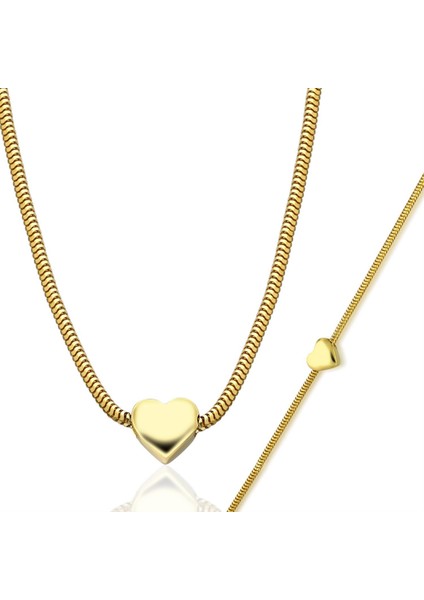 Kıvrık Kalp Zincir Seti