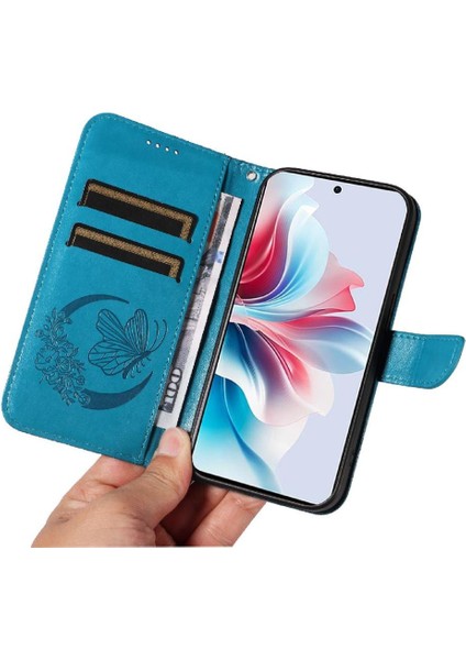 Kredi Kartı Yuvası ile Oppo Credit 11F 5g Yüksek Kaliteli Deri Için Flip Case (Yurt Dışından)