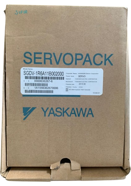 Yaskawa SGDV-1R6A11B