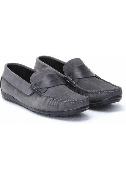 Gri Süet Casual Loafer fiyatları