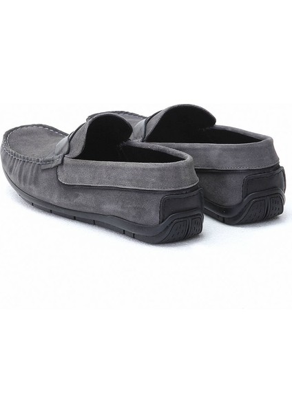 Gri Süet Casual Loafer fırsatları
