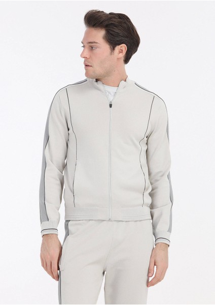 Bej Yarım Balıkçı Yaka Jakarlı Hırka modelleri