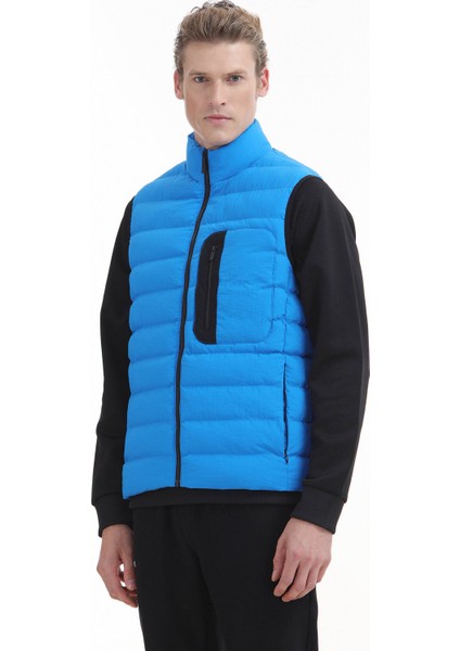 Mavi Regular Fit Dik Yaka Casual Dokuma Spor Yelek fırsatları