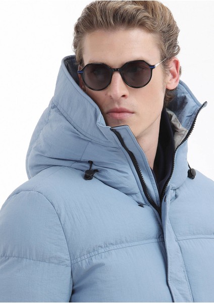 Mavi Regular Fit Kapüşonlu Casual Dokuma Mont fırsatları