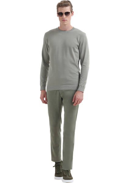 Açık Yeşil Düz Bisiklet Yaka %100 Pamuk T-Shirt fiyatları