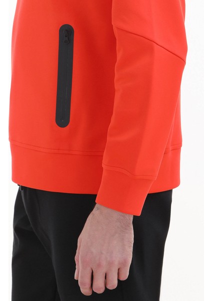 Turuncu Bisiklet Yaka Düz Sweatshırt fırsatları