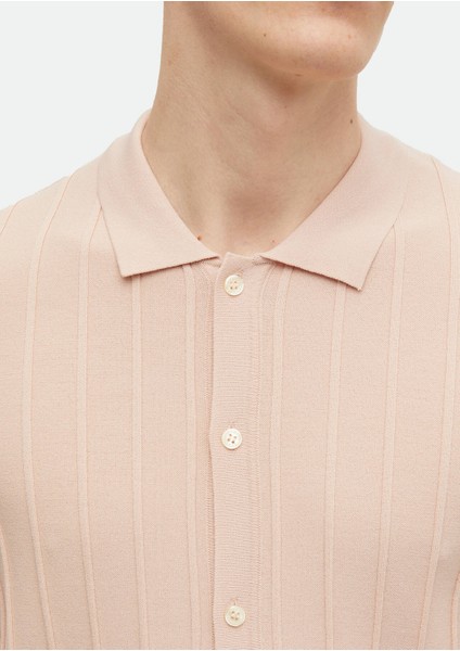 Pembe Polo Yaka Jakarlı Triko fırsatları