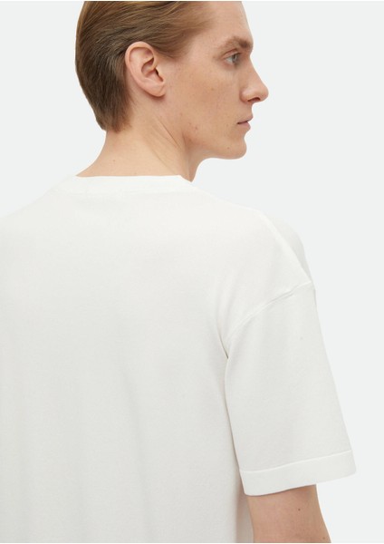 Ekru Bisiklet Yaka Düz Örgü Triko modelleri