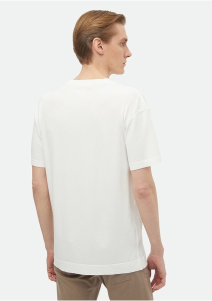 Ekru Bisiklet Yaka Düz Örgü Triko fırsatları