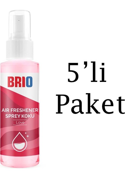Sprey Koku 170 ml Love 5'li Paket