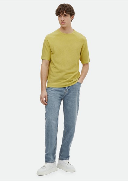 Sarı Bisiklet Yaka Jakarlı Triko fiyatları