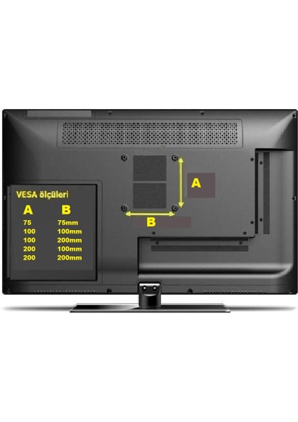 Cm-04 Eğimli Tavan Askı Aparatı 17 "-32 " modelleri