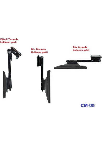 Cm-05 Eğimli Tavan Askı Aparatı 17 "-32 " modelleri