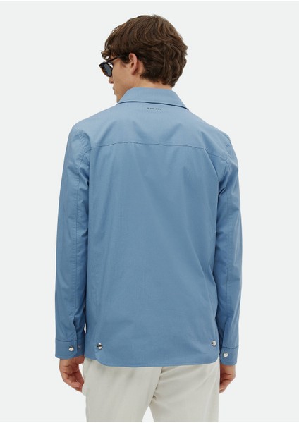 Mavi Regular Fit Gömlek Yaka Casual Dokuma Mont indirimleri