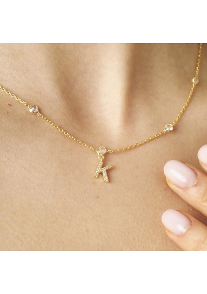 Harfli Taşlı Parlak Zincir Seti modelleri