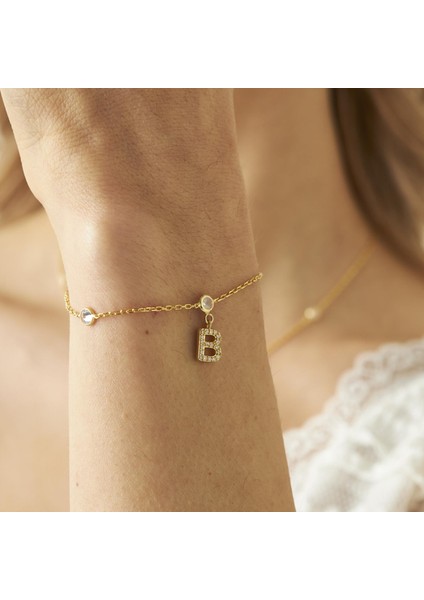 Harfli Taşlı Parlak Zincir Seti indirimleri