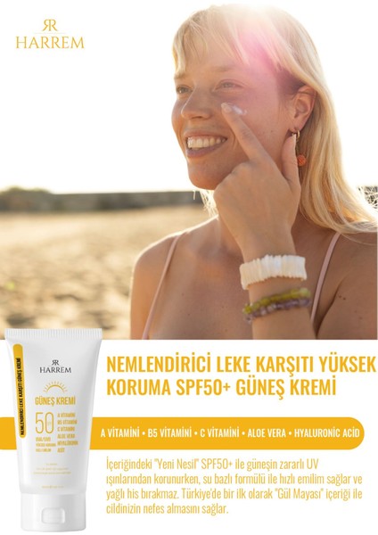 Nemlendirici Leke Karşıtı SPF50+ Güneş Kremi 50 ml