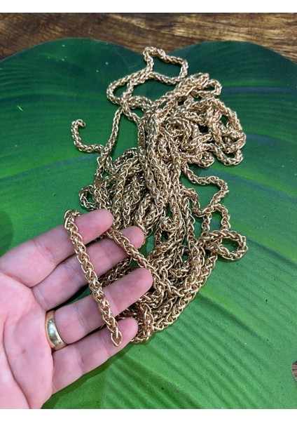 1 Metre Altın Sarısı Kalın Zincir Dikiş Giyim Çanta Aksesuarı fiyatları