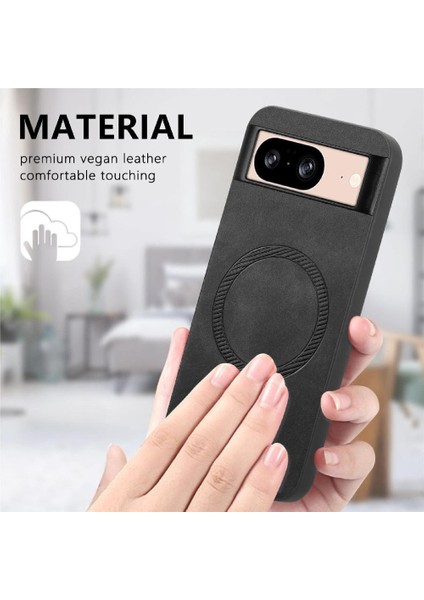 Google Piksel 8A Için Flip Case Hafif Ince Magsafe Araba Bağlar Kablosuz (Yurt Dışından)