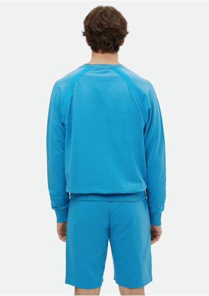 Turkuaz Bisiklet Yaka Düz Sweatshırt fırsatları
