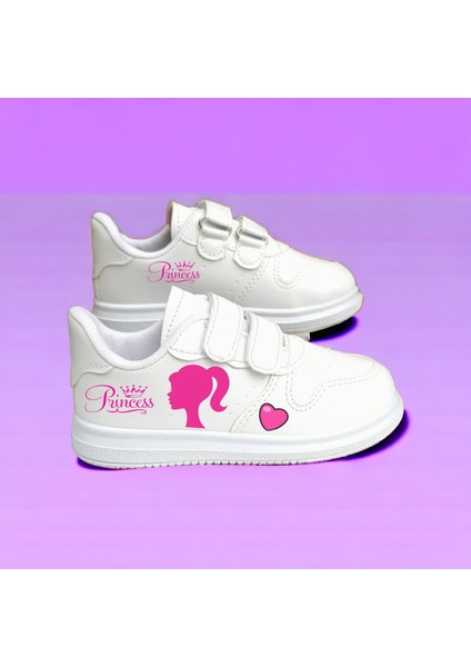 Hi Prenses Baskılı Sneaker Kız Çocuk Spor Ayakkabı