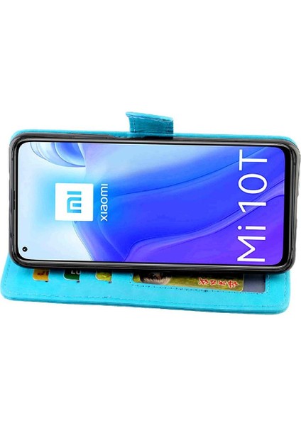 Xiaomi Mi 10T Pro 5g Için Flip Case Kickstand Pu Deri Kart Tutucu (Yurt Dışından)