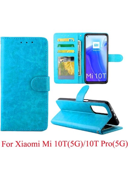 Xiaomi Mi 10T Pro 5g Için Flip Case Kickstand Pu Deri Kart Tutucu (Yurt Dışından)
