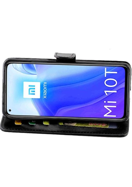Xiaomi Mi 10T Pro 5g Için Flip Case Kickstand Pu Deri Kart Tutucu (Yurt Dışından)