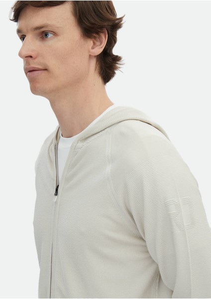 Bej Kapüşonlu Jakarlı Hırka fırsatları