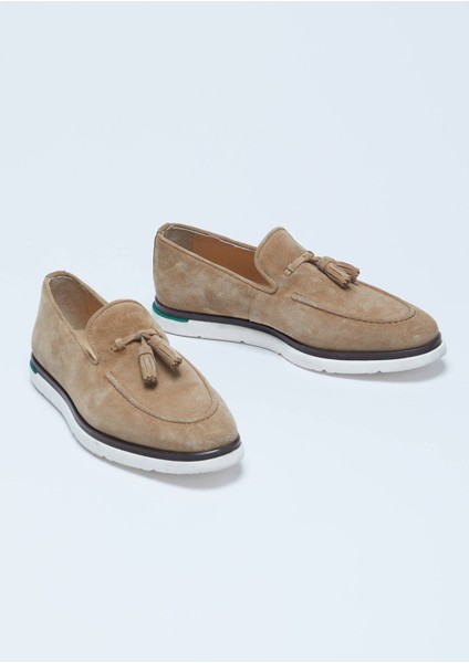 Taba Süet Casual Loafer modelleri