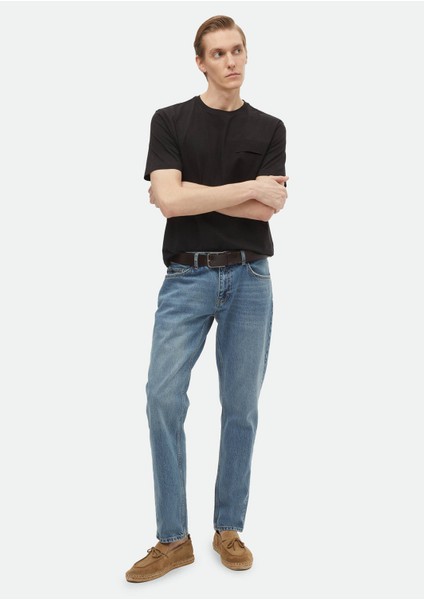 Siyah Düz Bisiklet Yaka %100 Pamuk T-Shirt fiyatları