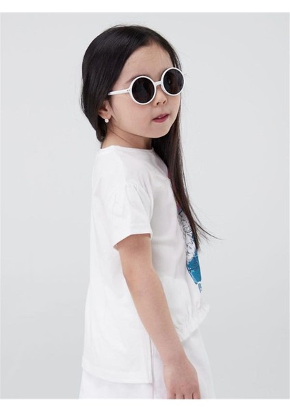 Kız Çocuk Pamuklu Köpek Baskılı Tshirt modelleri