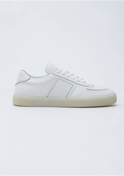 Beyaz Deri Spor Ayakkabı