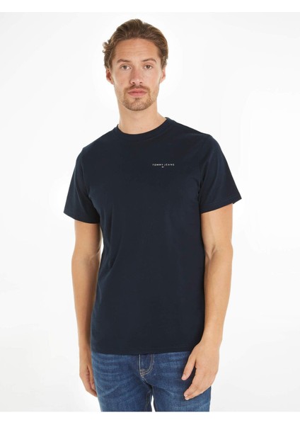 Tommy Hilfiger Tjm Slım Lınear Chest Tee Ext