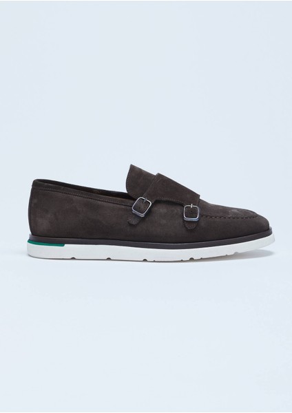Kahverengi Süet Casual Loafer