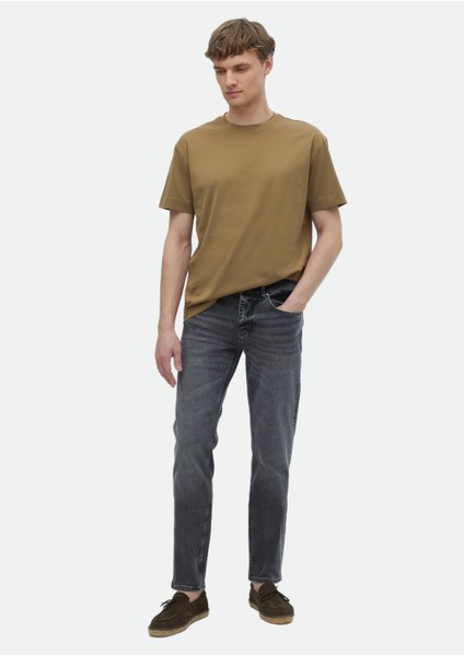 Deve Tüyü Düz Bisiklet Yaka %100 Pamuk T-Shirt indirimleri